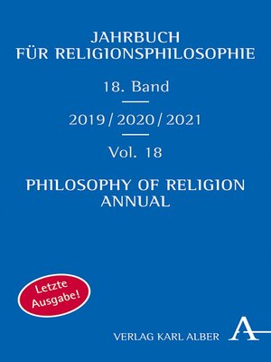 cover image of Jahrbuch für Religionsphilosophie